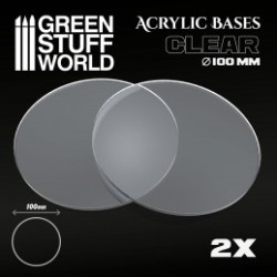 Socles Acryliques ROND 100 mm Transparent
