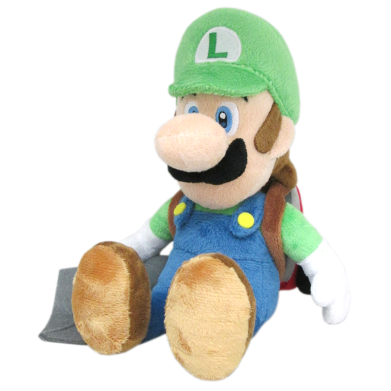 LUIGI'S MANSION - Luigi avec Poltergust - Peluche 25cm 