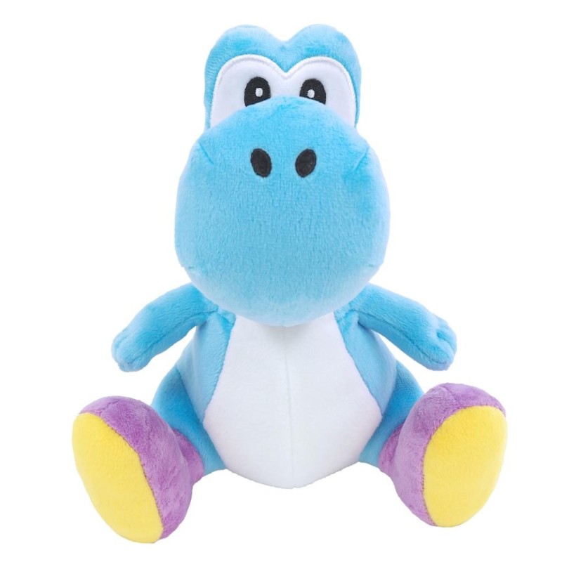 SUPER MARIO - Yoshi Bleu Ciel - Peluche 20cm 