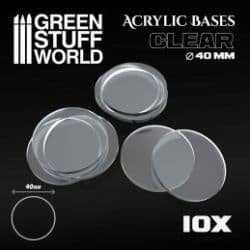 Socles Acryliques ROND 40 mm Transparent