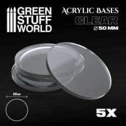 Socles Acryliques ROND 50 mm Transparent