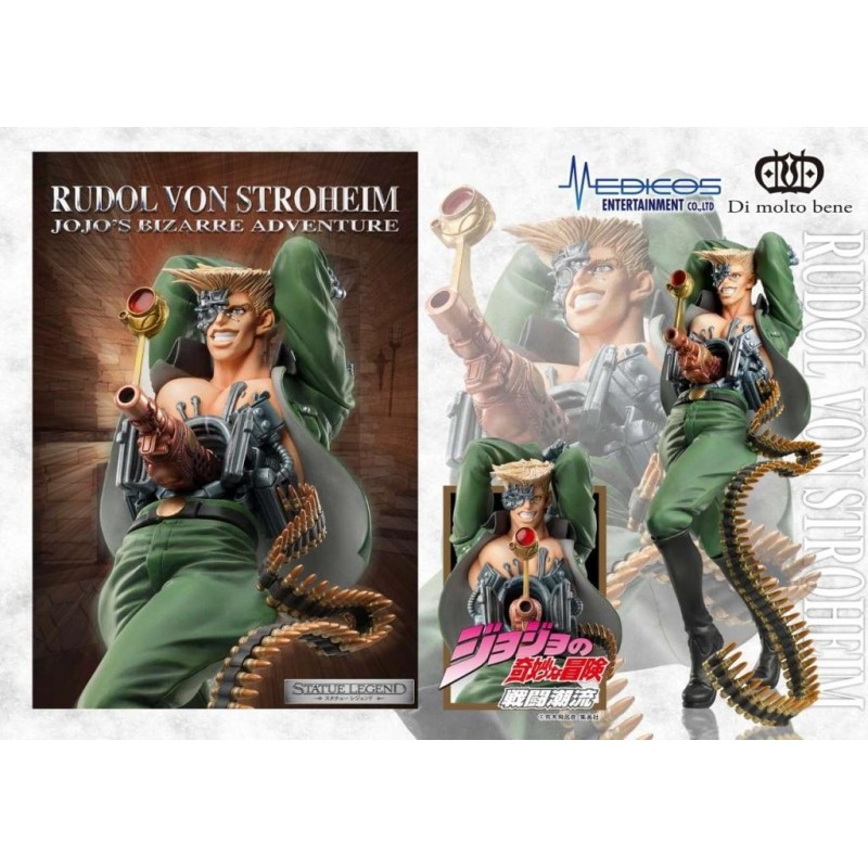 JOJO PART 2 - Rudol Von Stroheim - Statuette Legend 18cm 
