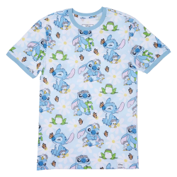 LILO ET STITCH - Springtime Stitch - T-Shirt Unisex Loungefly (XL) 