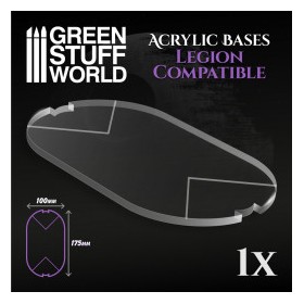 Socles OVALES 100x175 mm en Acrylique (Legion)