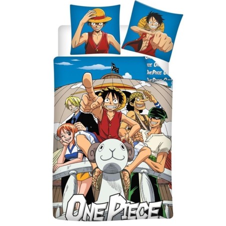 ONE PIECE - Parure de lit 140x200cm - Team 5 '100% PolyCoton' 