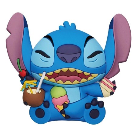 LILO & STITCH - Stitch with food - Aimant à collectionner en mousse 3D 