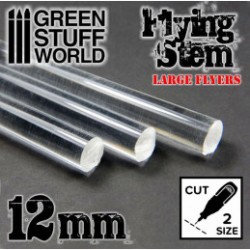 Tiges Acryliques ROND 12 mm Transparent
