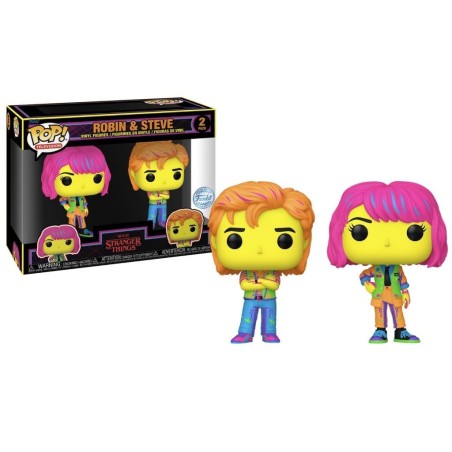 STRANGER THINGS - POP TV - 2 Pack Robin & Steve (BLKLT) 