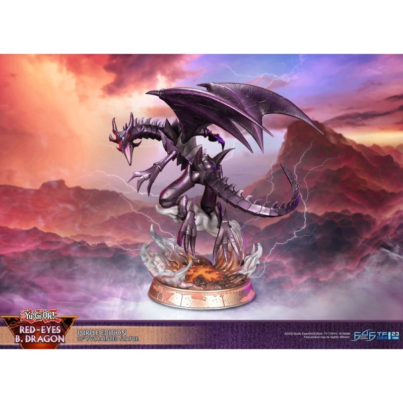 YU-GI-OH! - Dragon mauve aux yeux rouges - Statuette 33cm 