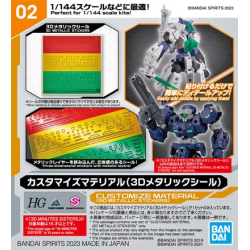 30MM - Customize Material (3D Metallic Stickers) - Model Kit 2