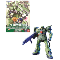 GUNDAM - 1/100 Zaku Warrior + Blaze Wizard & Gunner Wizard - Model Kit 2