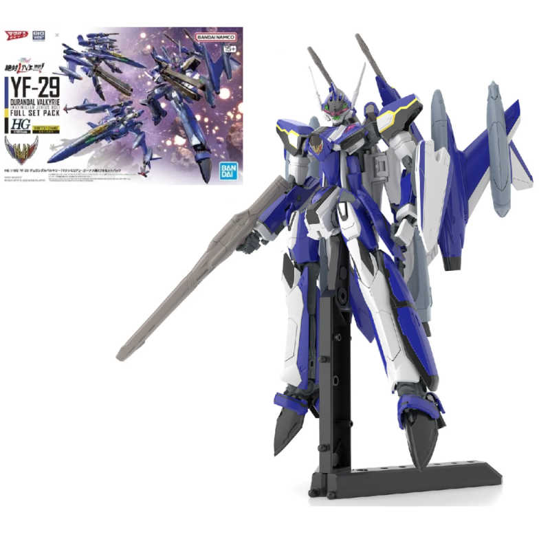 MACROSS - HG 1/100 YF-29 Durandal Valkyrie Full Set - Model Kit 