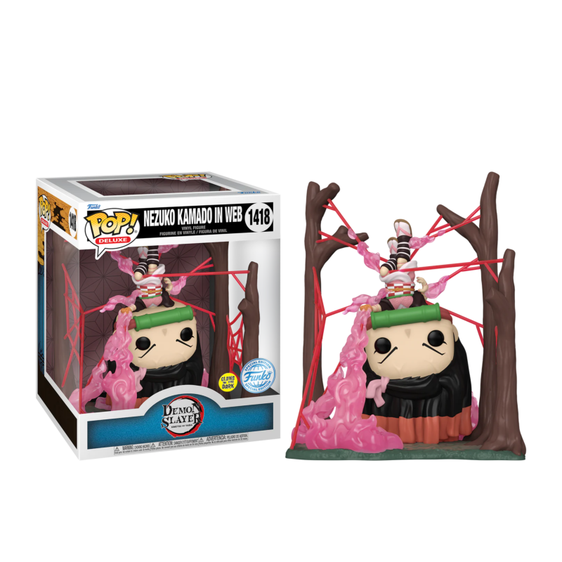 DEMON SLAYER - POP Deluxe N° 1418 - Nezuko dans toile (GITD) 