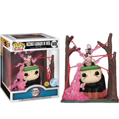 DEMON SLAYER - POP Deluxe N° 1418 - Nezuko dans toile (GITD) 