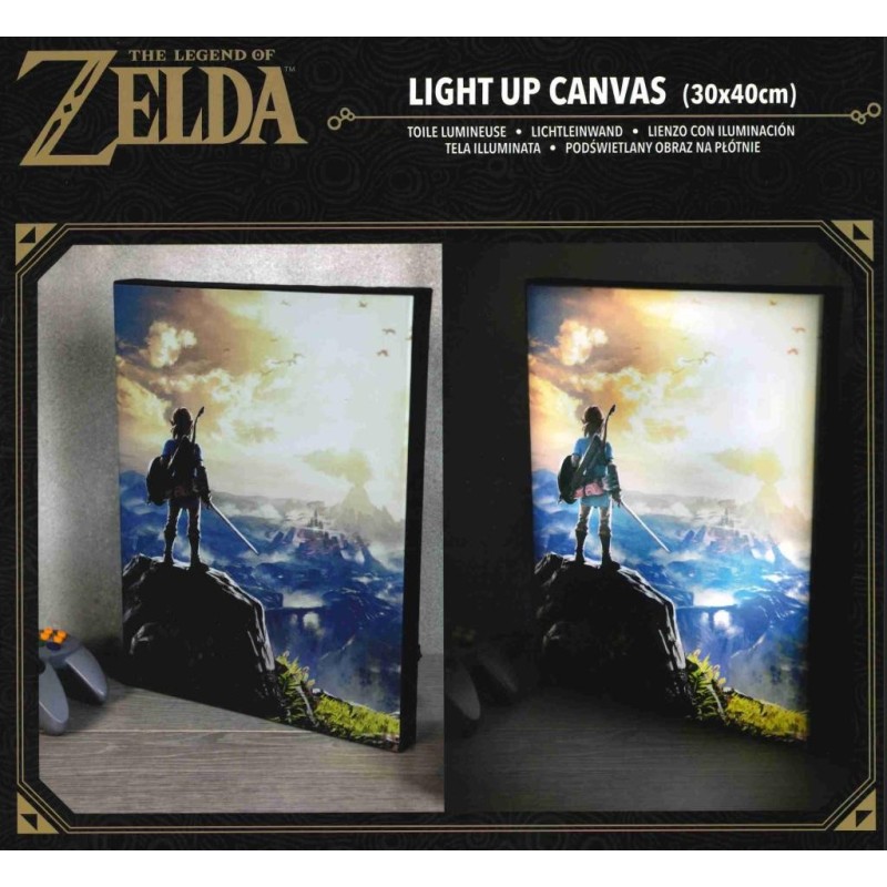 LEGEND OF ZELDA - Into The Wilds - Canvas Lumineux 40X30 Cm 