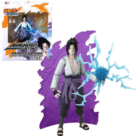 NARUTO - Sasuke avec effet transf. - Figurine Anime Heroes Beyond 17cm 