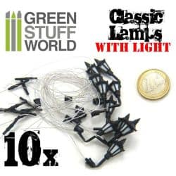10x Lampadaires classiques de MUR avec LED 2