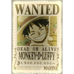 ONE PIECE - Luffy - Neon Mural Led - 30 cm 