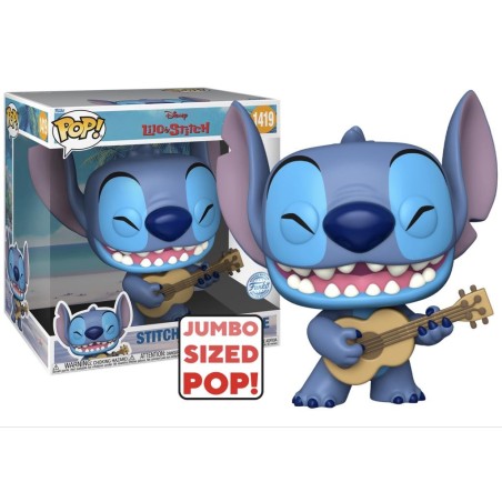 LILO & STITCH - POP Jumbo N° 1419 - Stitch avec Ukelele 