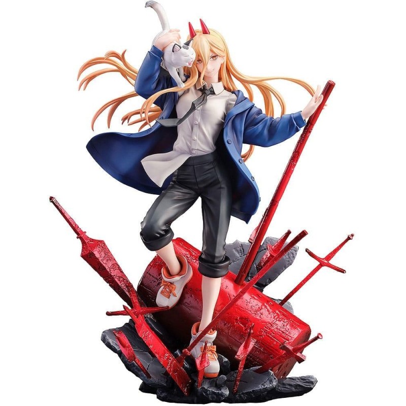 CHAINSAW MAN - Power & Meowy - Statuette 28cm 