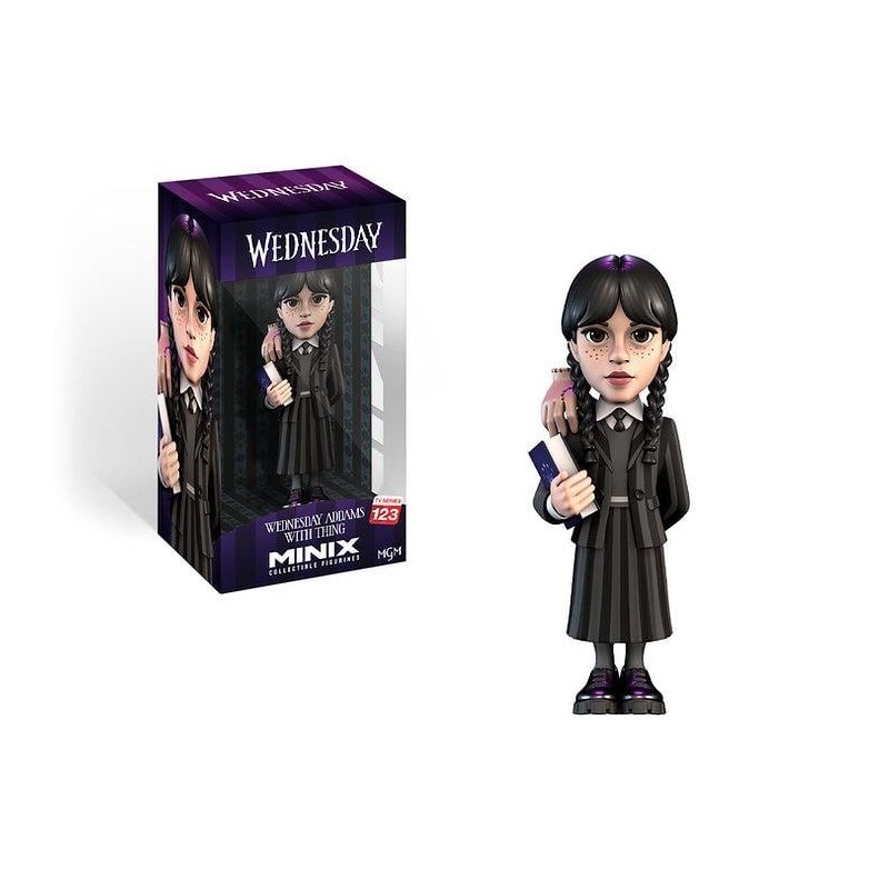 MERCREDI - Mercredi Adams avec la Chose - Figurine Minix #123 12cm 