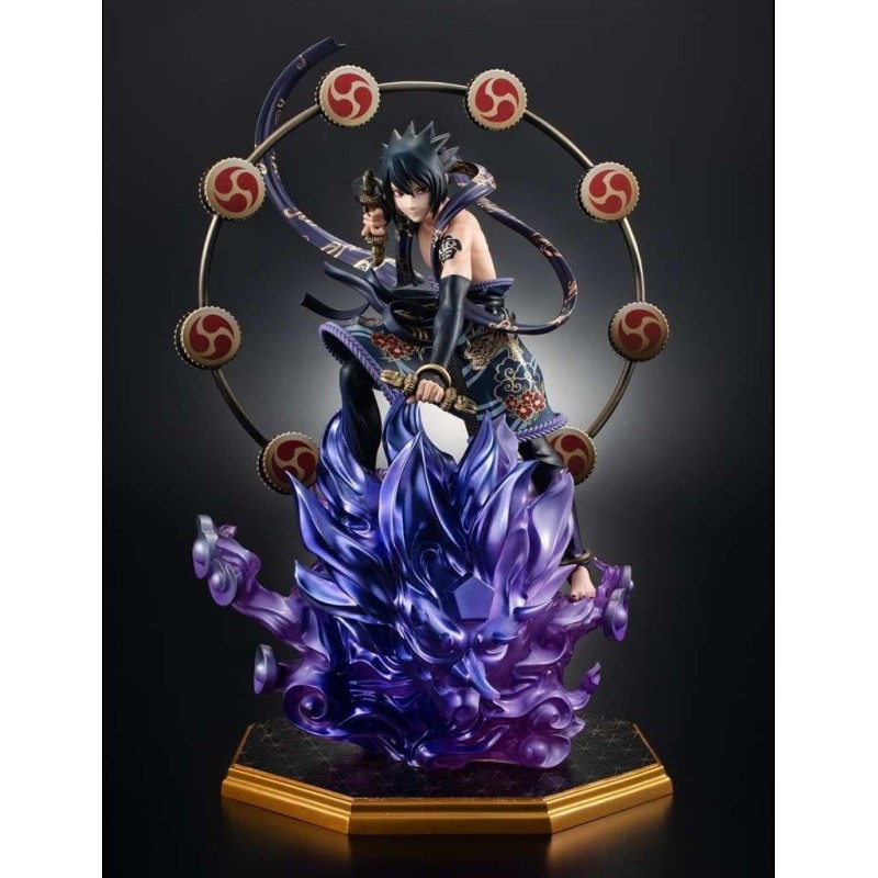 NARUTO SHIPPUDEN - Sasuke "Dieu du Tonnerre" - Statuette G.E.M. 28cm 
