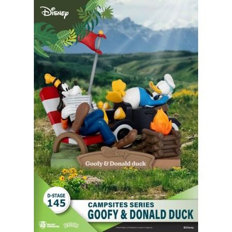 DISNEY - Dingo & Donald Duck - Diorama D-Stage Campsite Series 10cm 