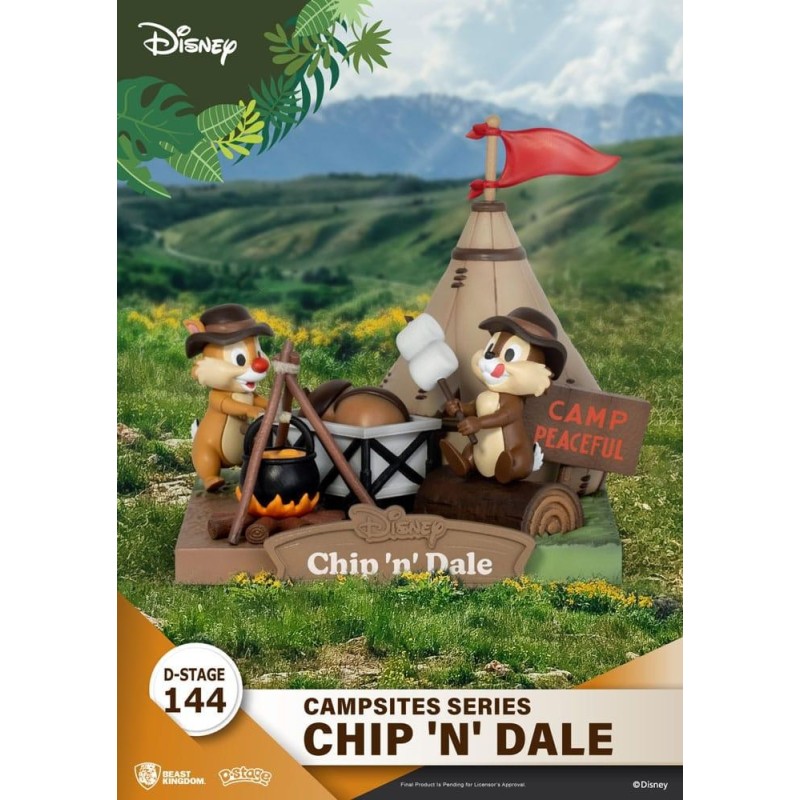 DISNEY - Tic & Tac - Diorama D-Stage Campsite Series 10cm 