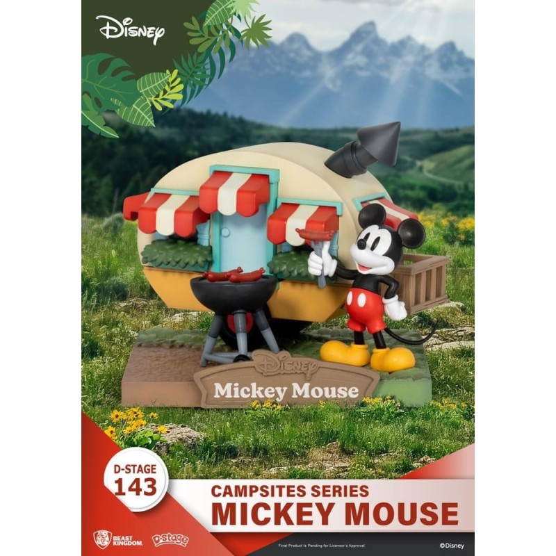 DISNEY - Mickey Mouse - Diorama D-Stage Campsite Series 10cm 