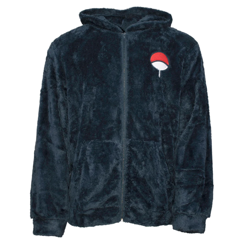 NARUTO - Uchiha - Sweat Fluffy à Capuche (L/XL) 