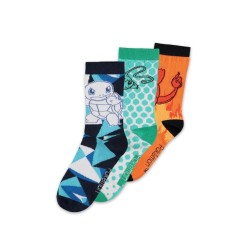 POKEMON - Vibrant - Pack de 3 Paires de Chaussettes (T43/46) 
