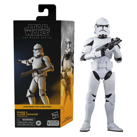 THE CLONE WARS - Soldat clone Phase II - Figurine Black Series 15cm 