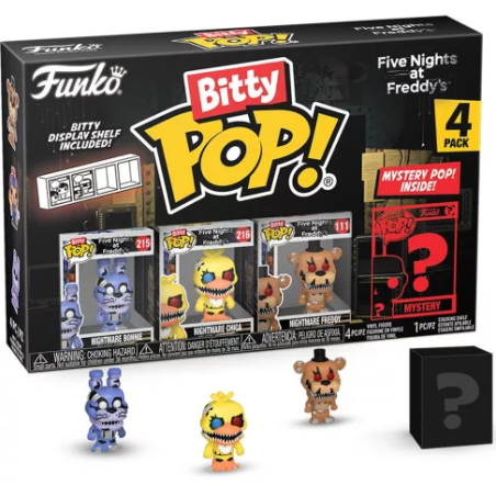 FIVE NIGHTS AT FREDDY'S - Bitty Pop 4 Pack 2.5cm - Nightmare Bonnie 