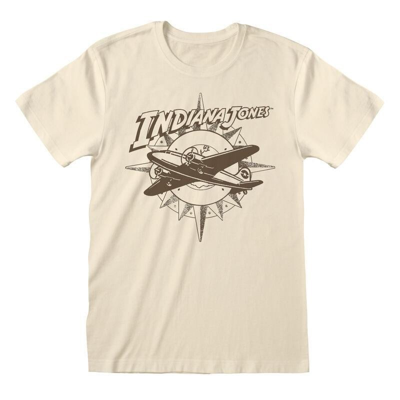 INDIANA JONES - Avion et Compas - T-Shirt Unisex (XL) 