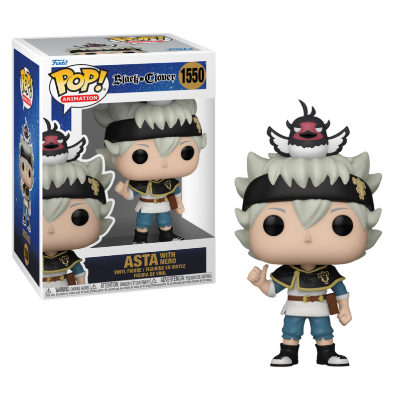 BLACK CLOVER - POP Animation N° 1550 - Asta avec Nero 