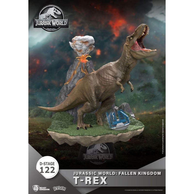JURASSIC WORLD FALLEN KINGDOM - T-Rex - Diorama D-Stage 13cm 