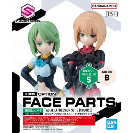 30MS - Option Face Parts Facial Expression Set 5 (Color B) - Model Kit 