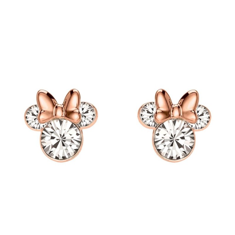 MINNIE - 1 Paire de Clous d'Oreilles - Laiton Argent Plaqué 