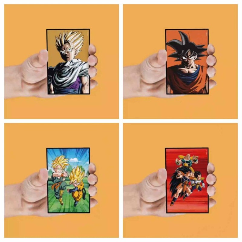 DRAGON BALL Z - Personnages - Set de 4 Magnet Lenticulaire 