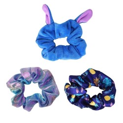 STITCH - Accessoires Cheveux "Chouchou" Soyeux - 3 Pc 