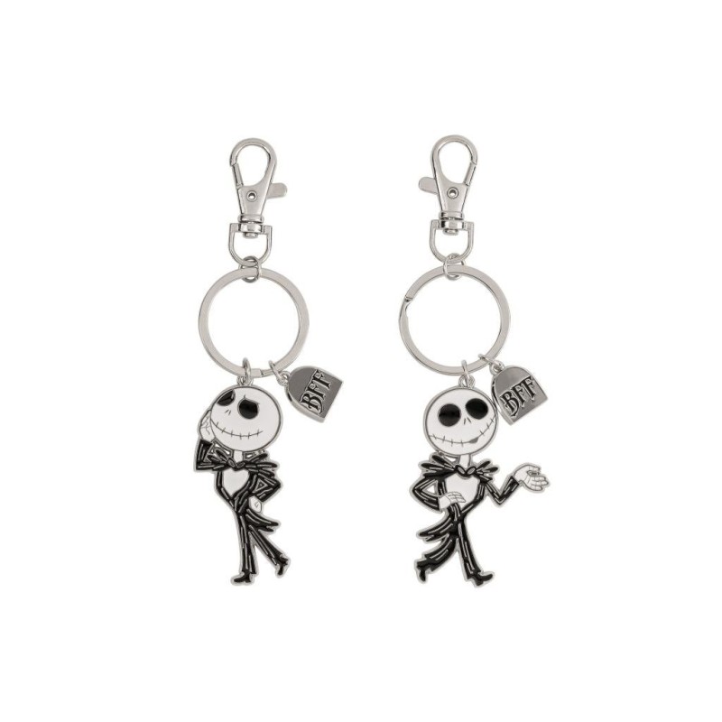 L'ETRANGE NOEL de Mr JACK - Set de 2 Portes-Clé BFF en Métal 