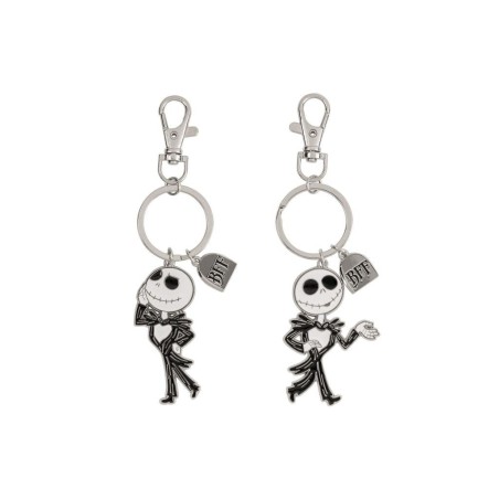 L'ETRANGE NOEL de Mr JACK - Set de 2 Portes-Clé BFF en Métal 