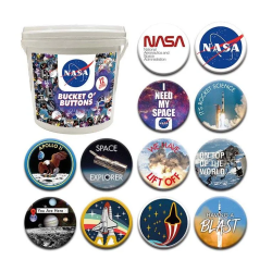 NASA - Seau de 144 Badges 3.2cm 