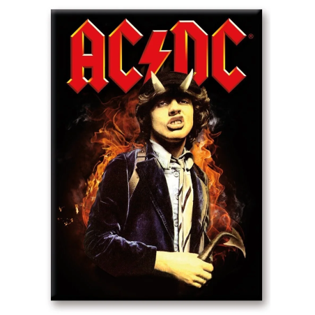 AC/DC - Feu - aimant 6.3x8.9cm 