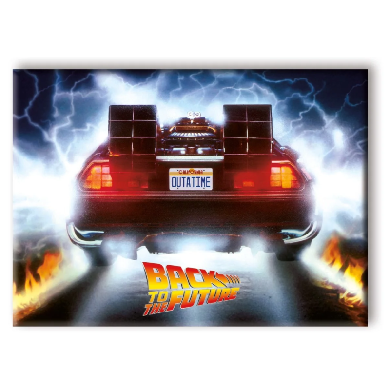 RETOUR VERS LE FUTUR - OUTATIME - aimant 6.3x8.9cm 