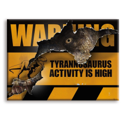 JURASSIC WORLD - Panneau T-Rex - aimant 6.3x8.9cm 