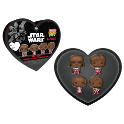 STAR WARS - Pocket Pop Keychains 4 Pack-Saint-Valentin (Look Chocolat) 