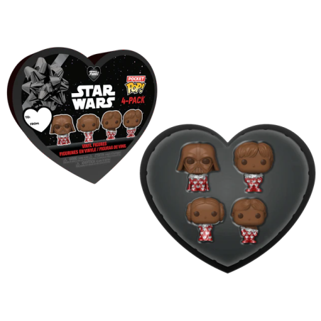 STAR WARS - Pocket Pop Keychains 4 Pack-Saint-Valentin (Look Chocolat) 