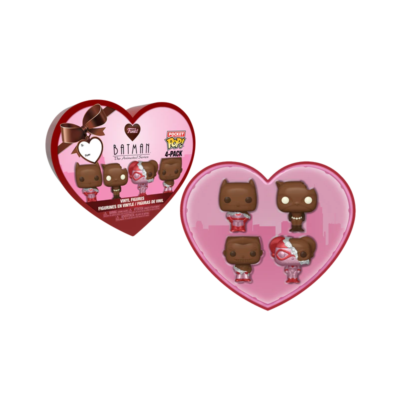 DC - Pocket Pop Keychains 4 Pack- Saint-Valentin (Look Chocolat) 
