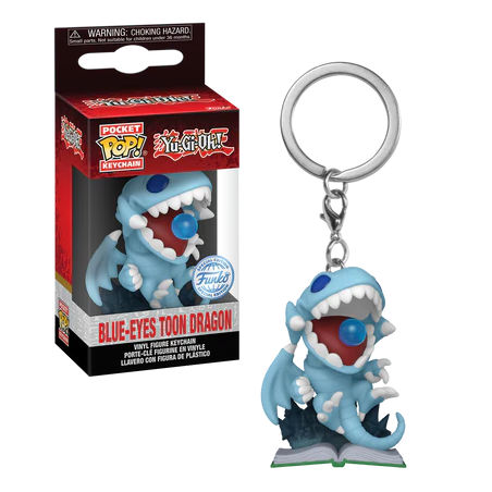 YU-GI-OH - Pocket Pop Keychains - Dragon Toon aux Yeux Bleus (Attack) 